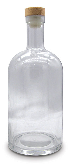 Glass Decanter - Wood Cap - Whiskey Bottle - Case of 50
