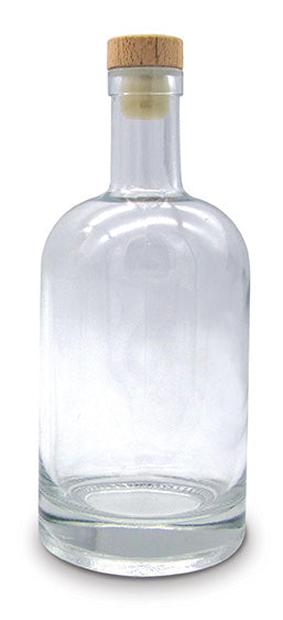 Glass Decanter - Wood Cap - Whiskey Bottle - Case of 50