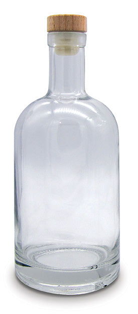 Glass Decanter - Wood Cap - Whiskey Bottle - Case of 50