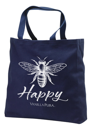 Bee Happy Shopping Bag - Blue