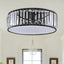 Elizabeth Crystal Drum Fixture - Modern Elegance for Bedrooms