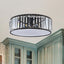 Elizabeth Crystal Drum Fixture - Modern Elegance for Bedrooms