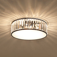 Elizabeth Crystal Drum Fixture - Modern Elegance for Bedrooms