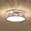 Elizabeth Crystal Drum Fixture - Modern Elegance for Bedrooms