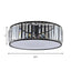 Elizabeth Crystal Drum Fixture - Modern Elegance for Bedrooms