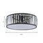 Elizabeth Crystal Drum Fixture - Modern Elegance for Bedrooms