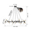 41'' Black & Golden Modern Chandelier Light Fixture