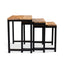 Industrial Wood Metal Nesting Table