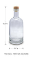 Glass Decanter - Wood Cap - Whiskey Bottle - Case of 50