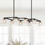 Crystal Chandelier for Dining Room with 8-Light for Modern Farmhouse Design