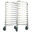 Bun Pan Rack, 10-Tier Commercial Bakery Racks with Brake Wheels, Aluminum Racking Trolley Storage for Half & Full Sheet, Speed Rack For Kitchen Home, Bread Baking Equipment, 26"L x 20.3"W x 39"H