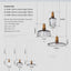 DecorBites™ Modern Nordic Glass Light Fixtures