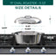 Oval Dutch Oven with Lid - 5 Quart (11 Inch)