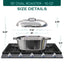 Oval Dutch Oven with Lid - 10 Quart (15 Inch)